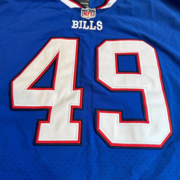 Tremaine Edmunds NFL Buffalo Bills Jersey #49 Nike Players On Field Size 52 - Picture 4 of 13